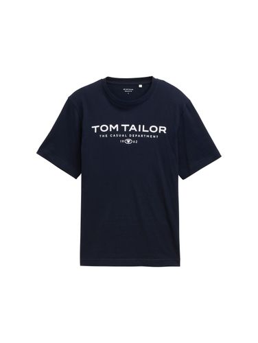 TOM TAILOR T-Shirt aus Baumwolle mit Logo-Print
