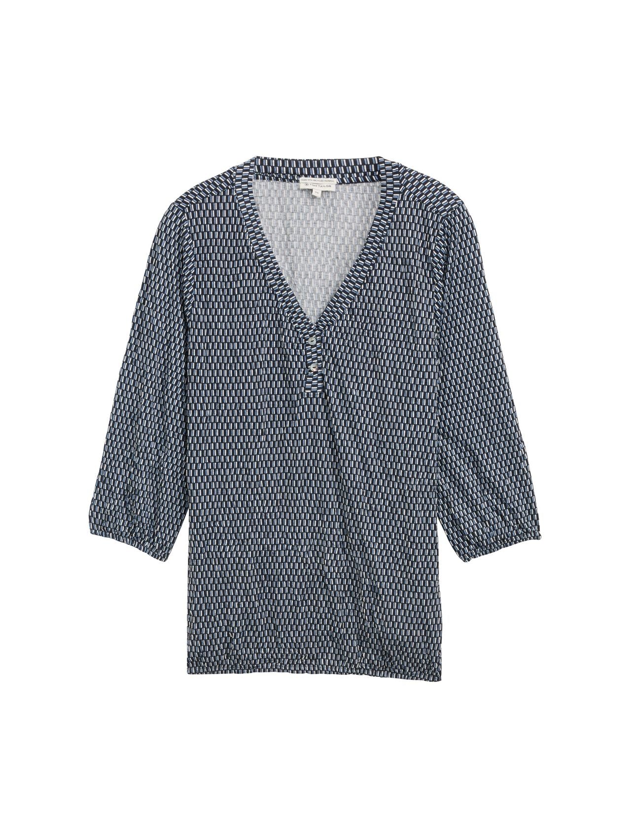 Plus Size - Crinkle Blusenshirt