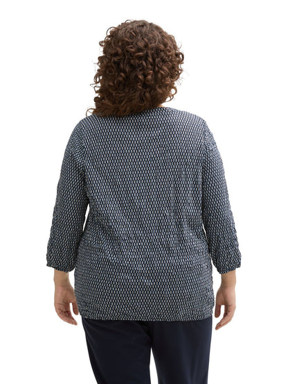 Plus Size - Crinkle Blusenshirt