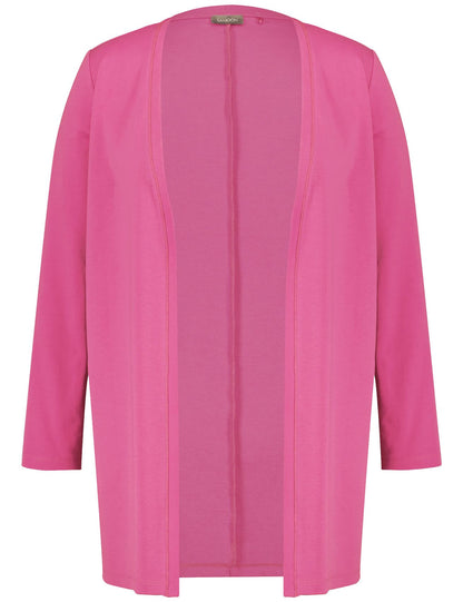 SAMOON Jacke Gewirke pink power