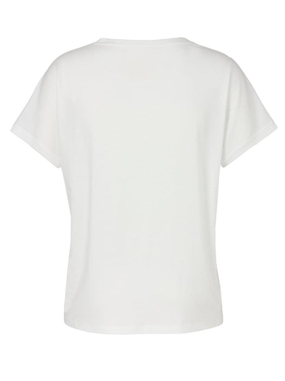 T-Shirt Rundhals 1/2 Arm Motiv Pailletten