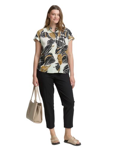 TOM TAILOR Plus Size - Loose Fit Bluse mit Leinenanteil