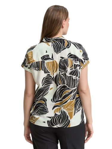 TOM TAILOR Plus Size - Loose Fit Bluse mit Leinenanteil