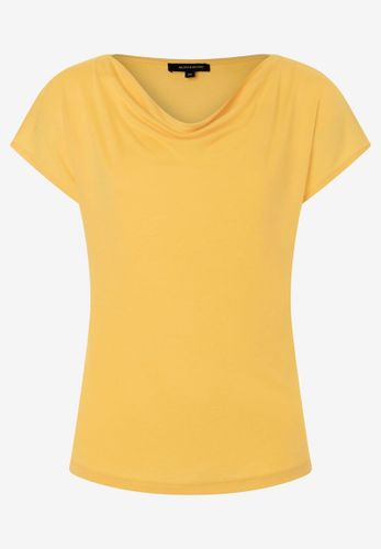 MORE & MORE T-Shirt mit Wasserfall-Ausschnitt sunset yellow Sommer-Kollektion 38