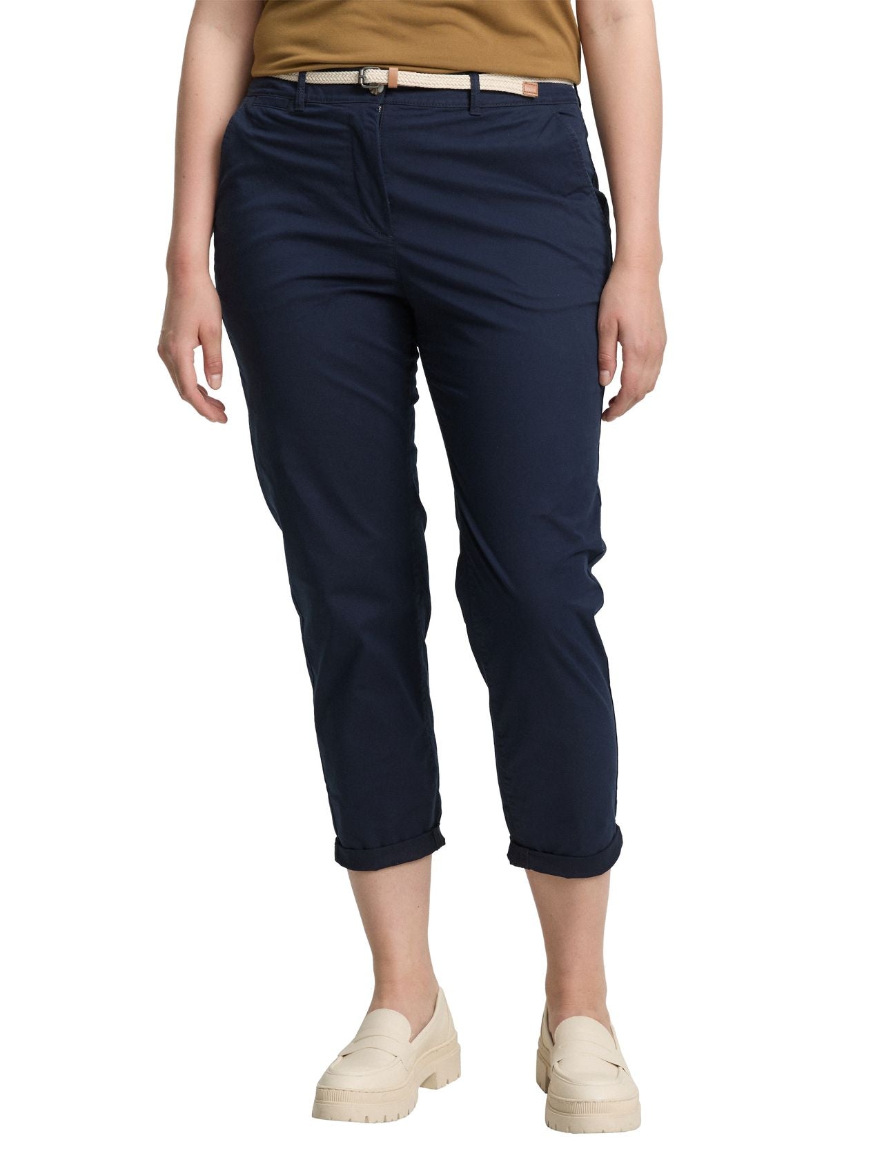 TOM TAILOR Plus Size - Slim Chino Hose mit Gürtel