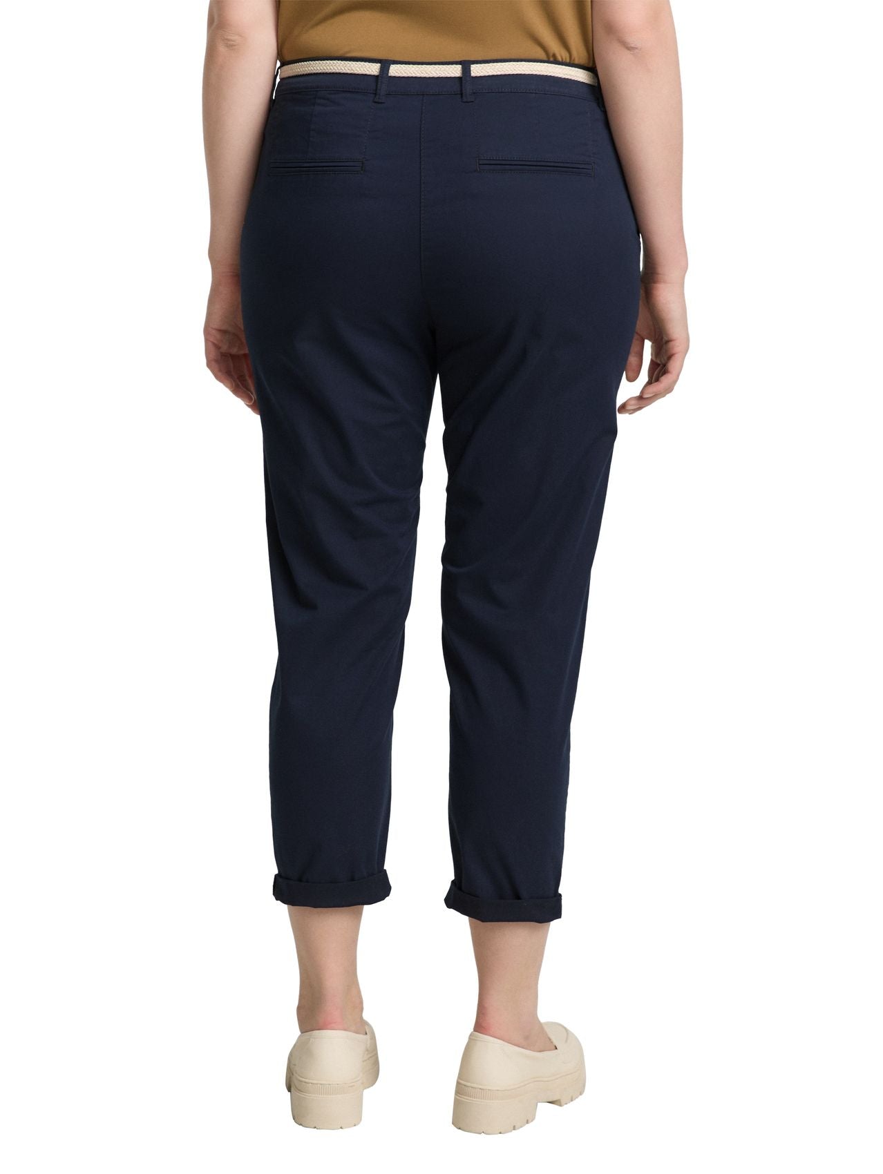 TOM TAILOR Plus Size - Slim Chino Hose mit Gürtel
