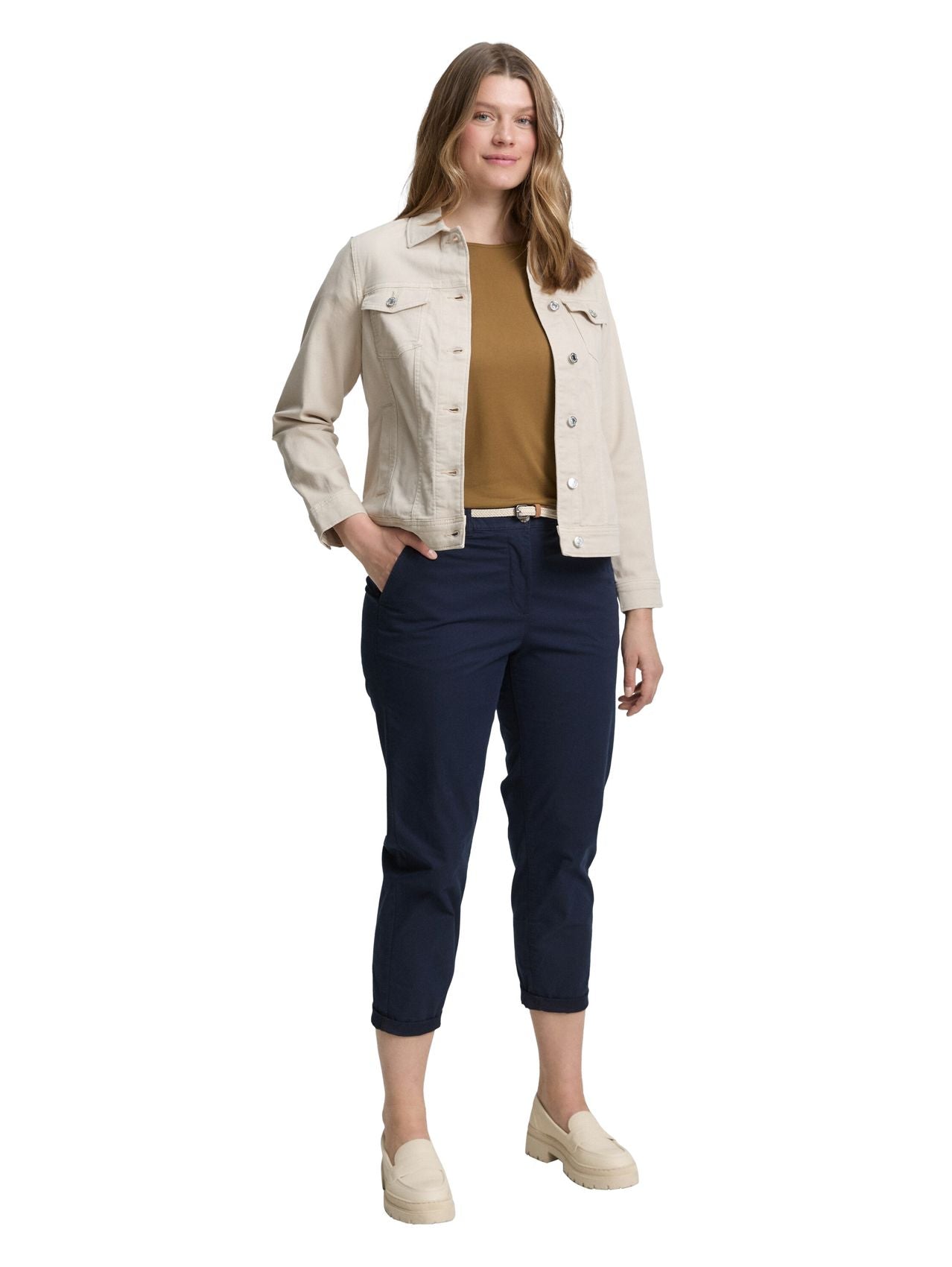 TOM TAILOR Plus Size - Slim Chino Hose mit Gürtel