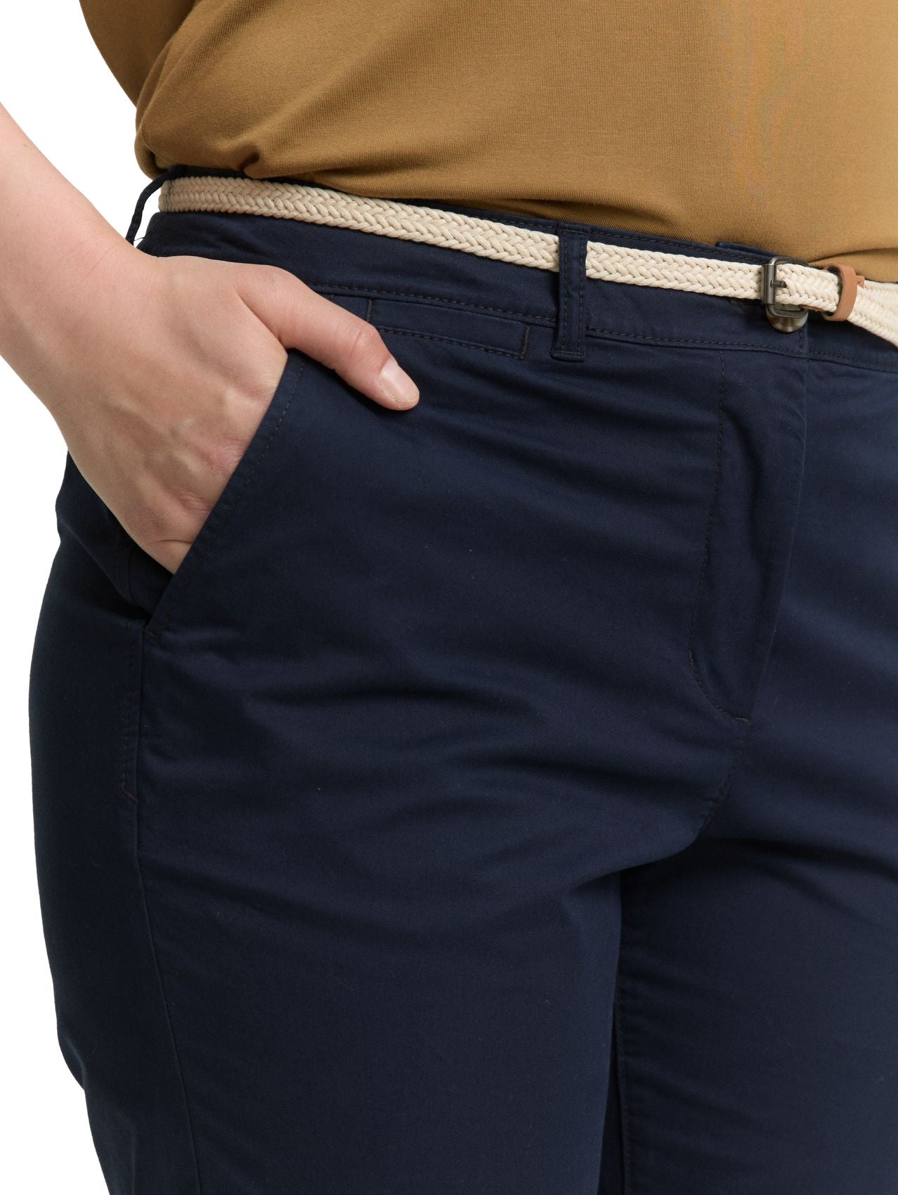 TOM TAILOR Plus Size - Slim Chino Hose mit Gürtel
