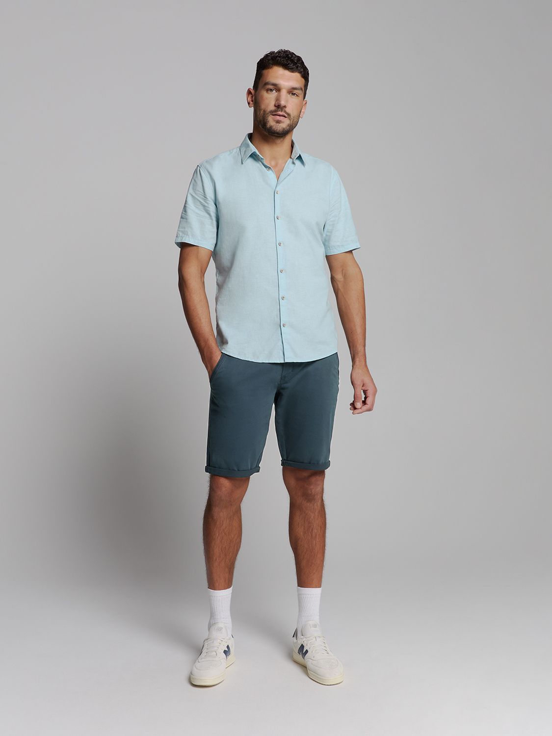 NO EXCESS Short Chino Garment Dyed Twill Stretch