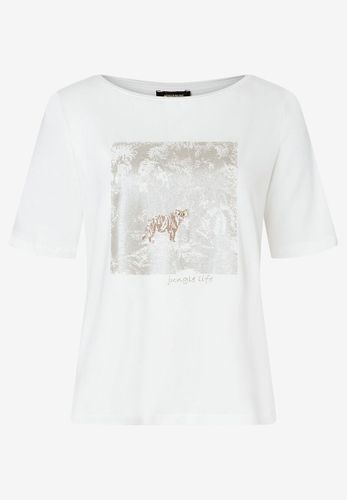 MORE & MORE T-Shirt mit Foil-Print ecru Sommer-Kollektion 40