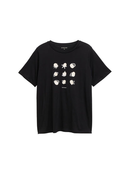 TOM TAILOR Plus Size - T-Shirt mit Print 46 deep black