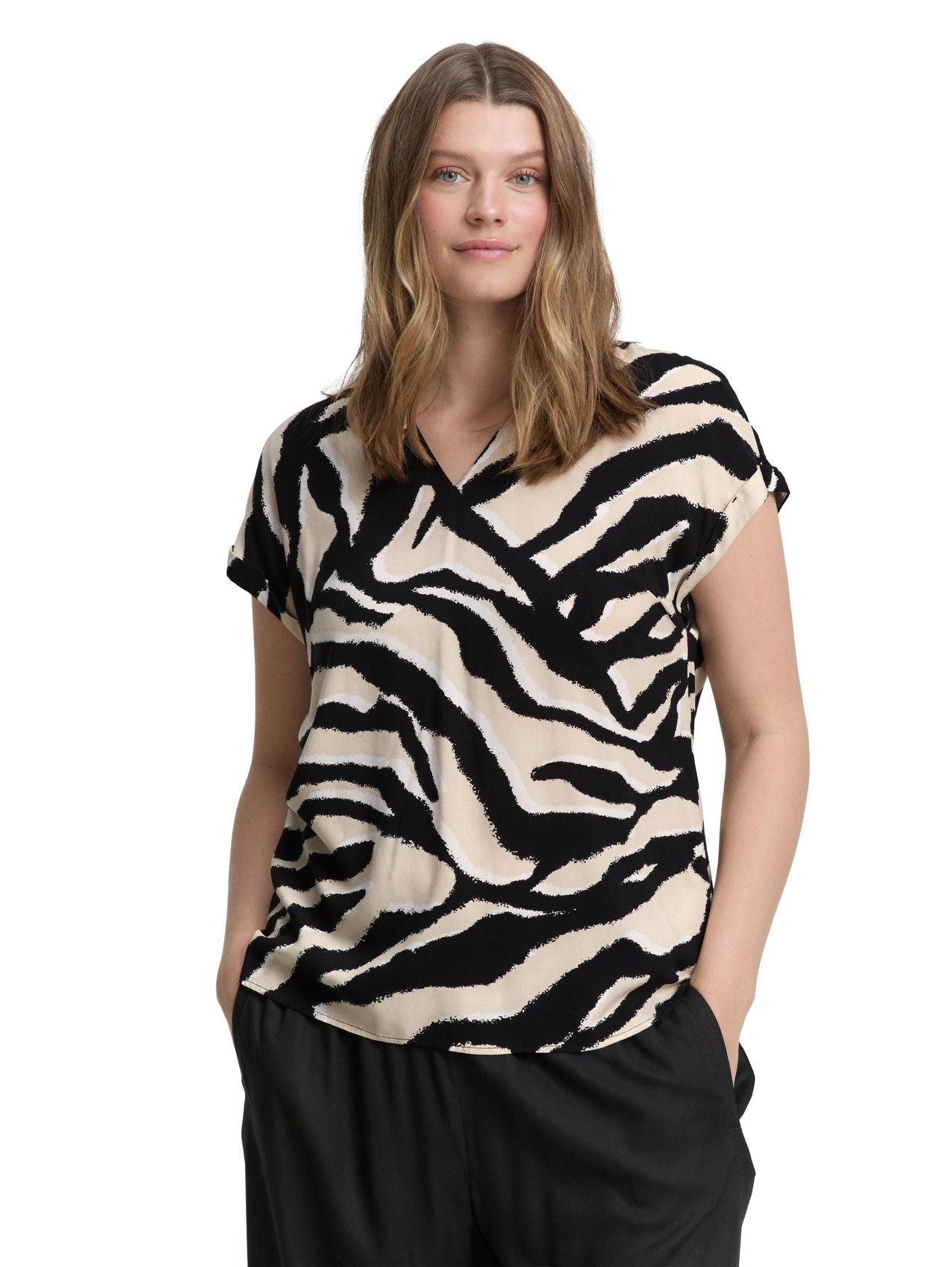 TOM TAILOR Plus Size - Loose Fit Bluse