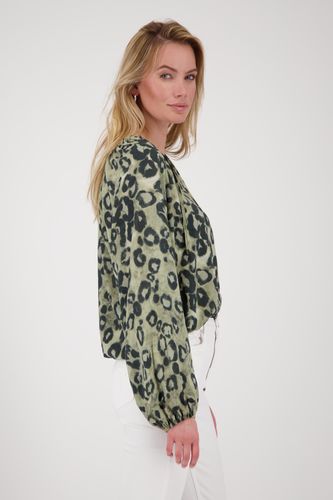 MONARI Bluse, bamboo gemustert