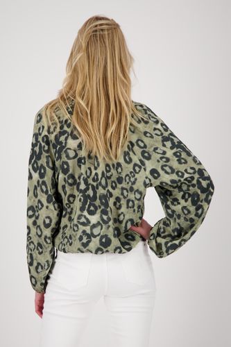MONARI Bluse, bamboo gemustert