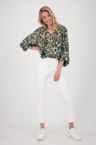 MONARI Bluse, bamboo gemustert