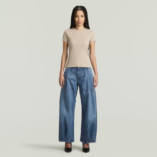 G-STAR Rib cap sleeve wmn