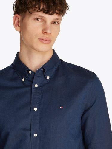 TOMMY HILFIGER LINEN BLEND SOLID RF SHIRT