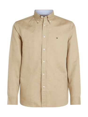 TOMMY HILFIGER LINEN BLEND SOLID RF SHIRT