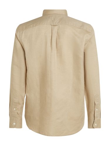TOMMY HILFIGER LINEN BLEND SOLID RF SHIRT