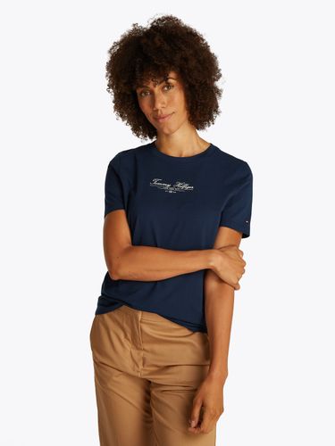 TOMMY HILFIGER REG SCRIPT C-NK TEE SS