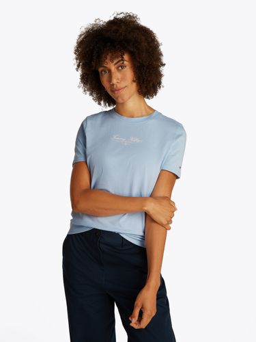 TOMMY HILFIGER REG SCRIPT C-NK TEE SS