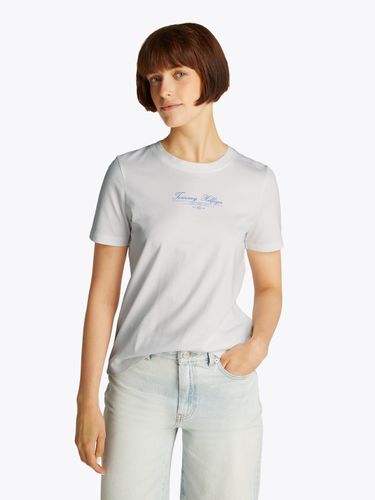 TOMMY HILFIGER REG SCRIPT C-NK TEE SS