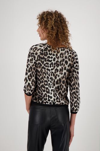 MONARI T-Shirt, schwarz gemustert