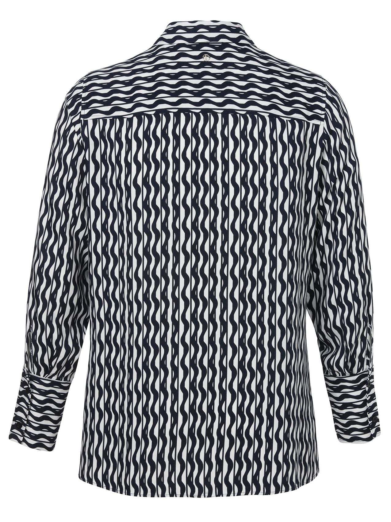 FRAPP Bluse Hemdkragen 1/1 Arm Druck