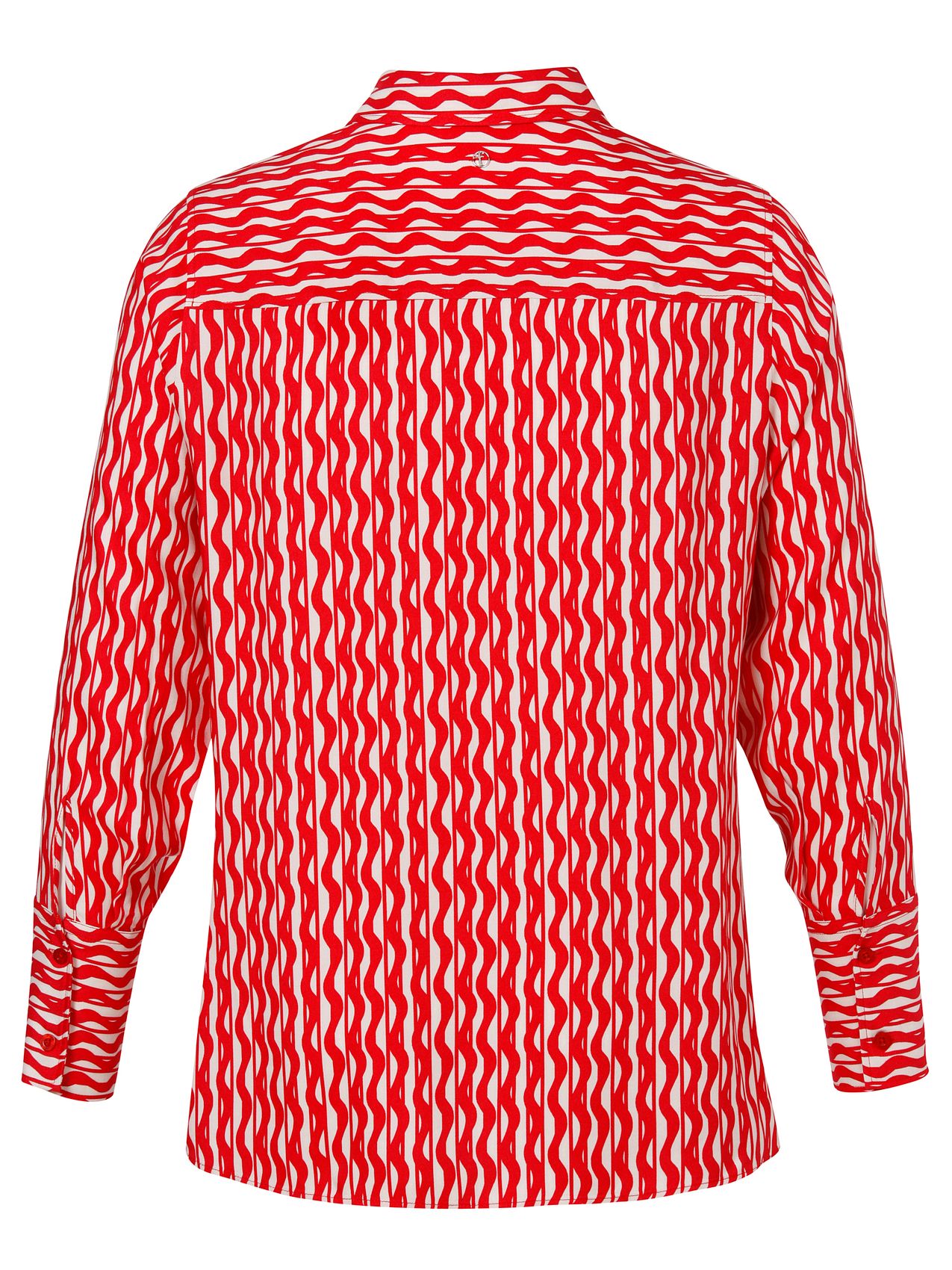 FRAPP Bluse Hemdkragen 1/1 Arm Druck