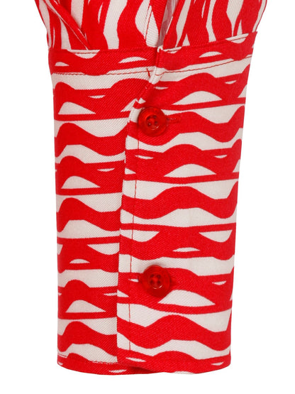 FRAPP Bluse Hemdkragen 1/1 Arm Druck