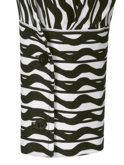 FRAPP Bluse Hemdkragen 1/1 Arm Druck