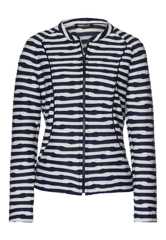 Jerseyjacke NOS mit Streifendessin