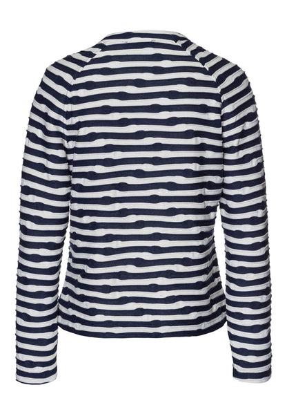 FRANK WALDER Jerseyjacke NOS mit Streifendessin