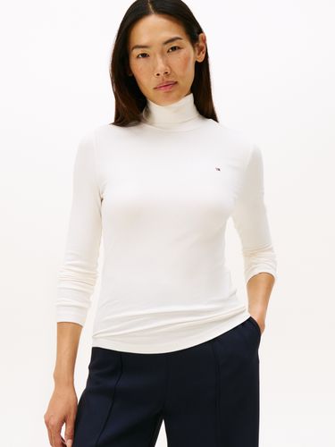 TOMMY HILFIGER SLIM 5X2 RIB ROLL-NK LS R