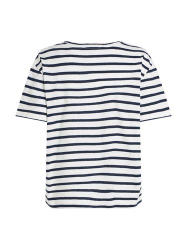 TOMMY HILFIGER MODERN CO LINEN V-NK SS