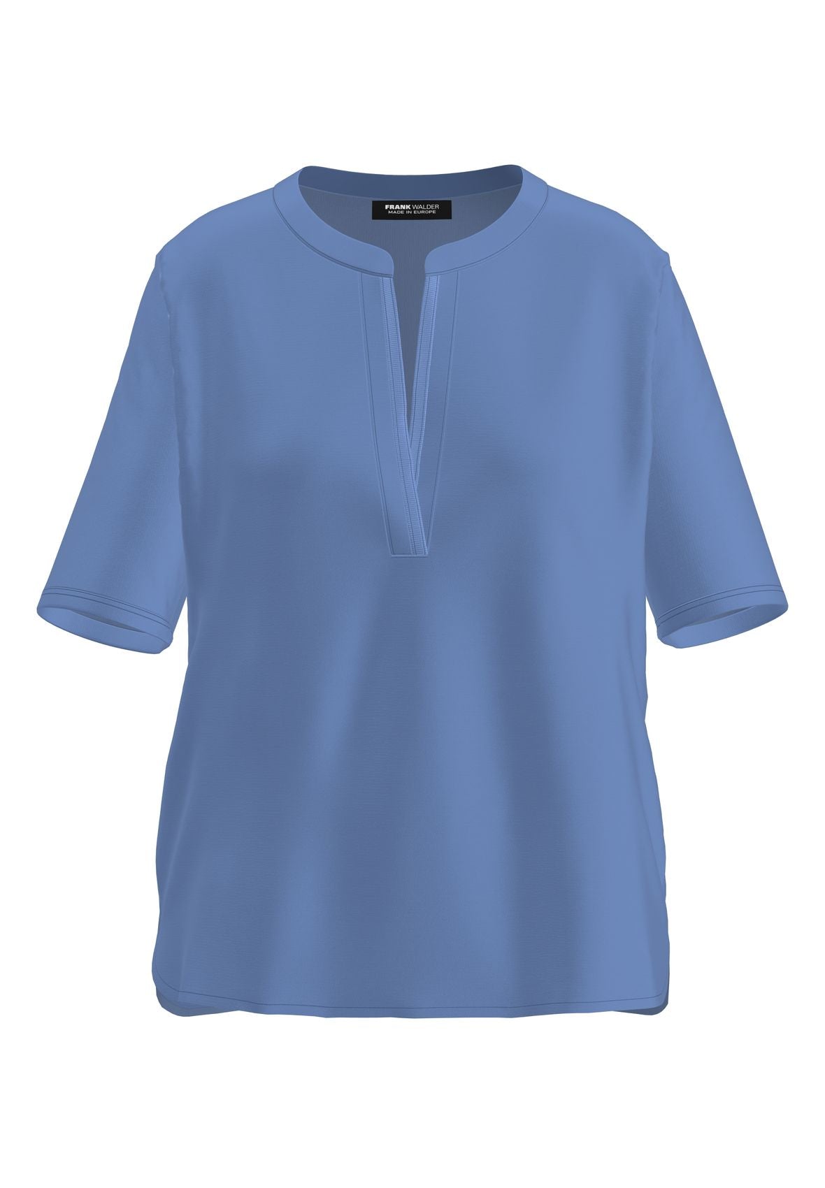 FRANK WALDER Blusenshirt NOS mit geschlitztem Rundhalsausschnitt