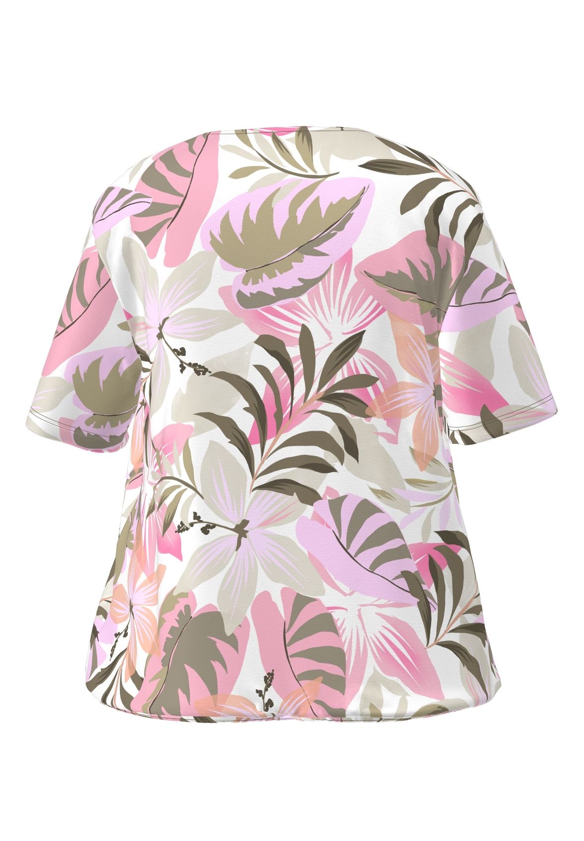 FRANK WALDER Shirt NOS mit floralem Dessin in Pastelltönen