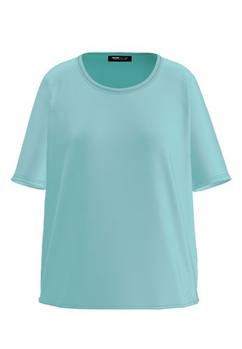 FRANK WALDER Blusenshirt NOS mit doppelt paspeliertem Ausschnitt