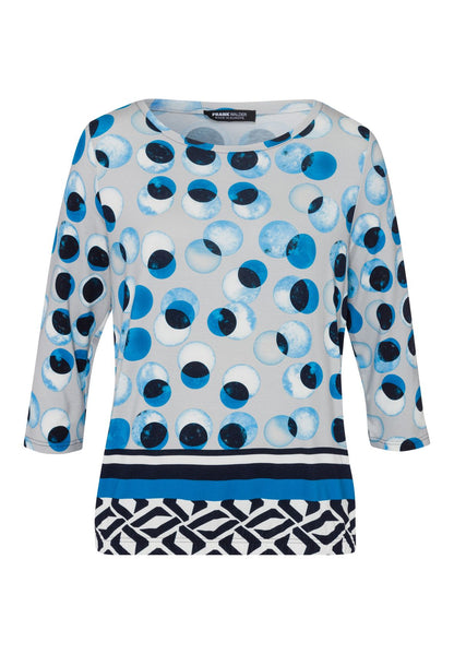 FRANK WALDER Shirt ARCTIC GLOW mit modischem Panneaux-Print