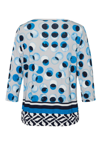 FRANK WALDER Shirt ARCTIC GLOW mit modischem Panneaux-Print