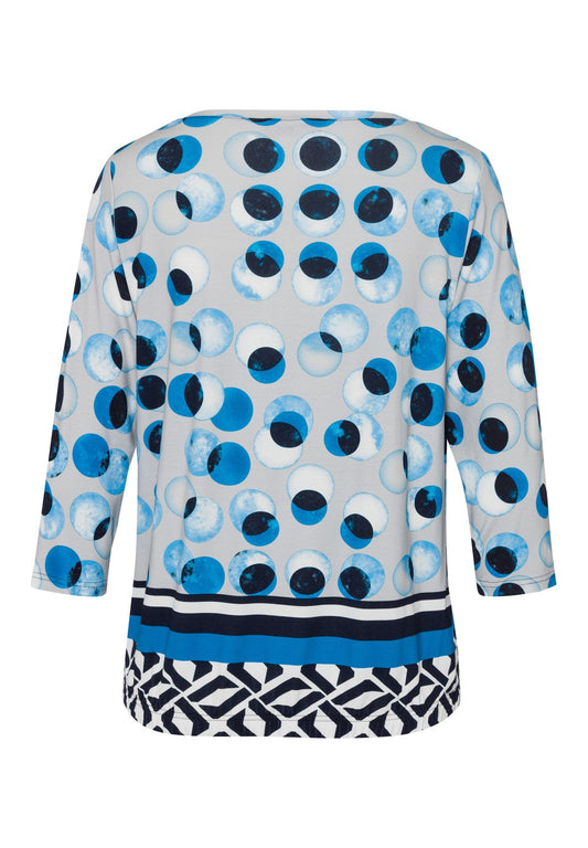 FRANK WALDER Shirt ARCTIC GLOW mit modischem Panneaux-Print