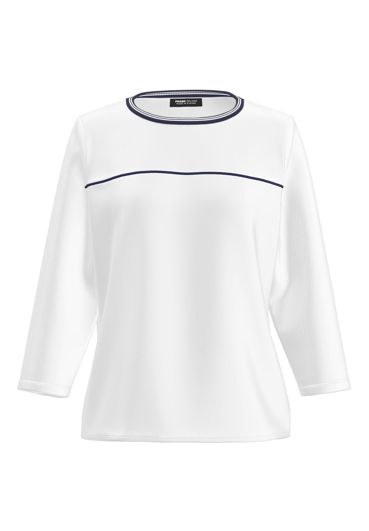 FRANK WALDER Blusenshirt ELEMENTS mit Strickbündchen