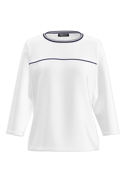 FRANK WALDER Blusenshirt ELEMENTS mit Strickbündchen