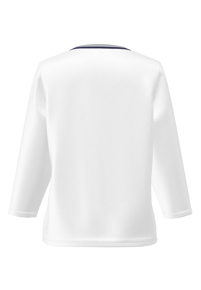 FRANK WALDER Blusenshirt ELEMENTS mit Strickbündchen