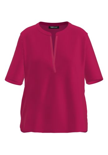 FRANK WALDER Blusenshirt NOS mit geschlitztem Rundhalsausschnitt