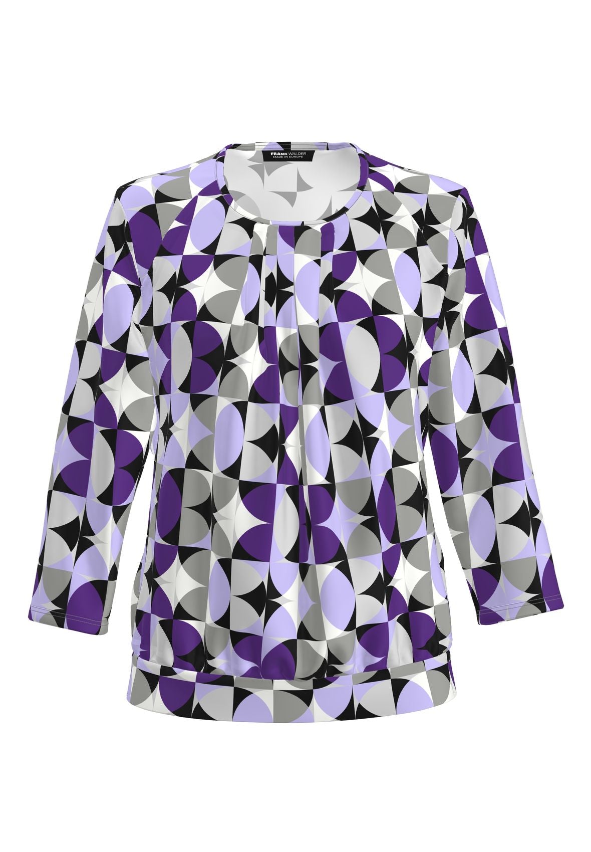 FRANK WALDER Blusenshirt NOS mit detailreichen Gestaltungselementen