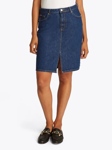 TOMMY HILFIGER DNM KNEE STRAIGHT SKIRT RW ACE