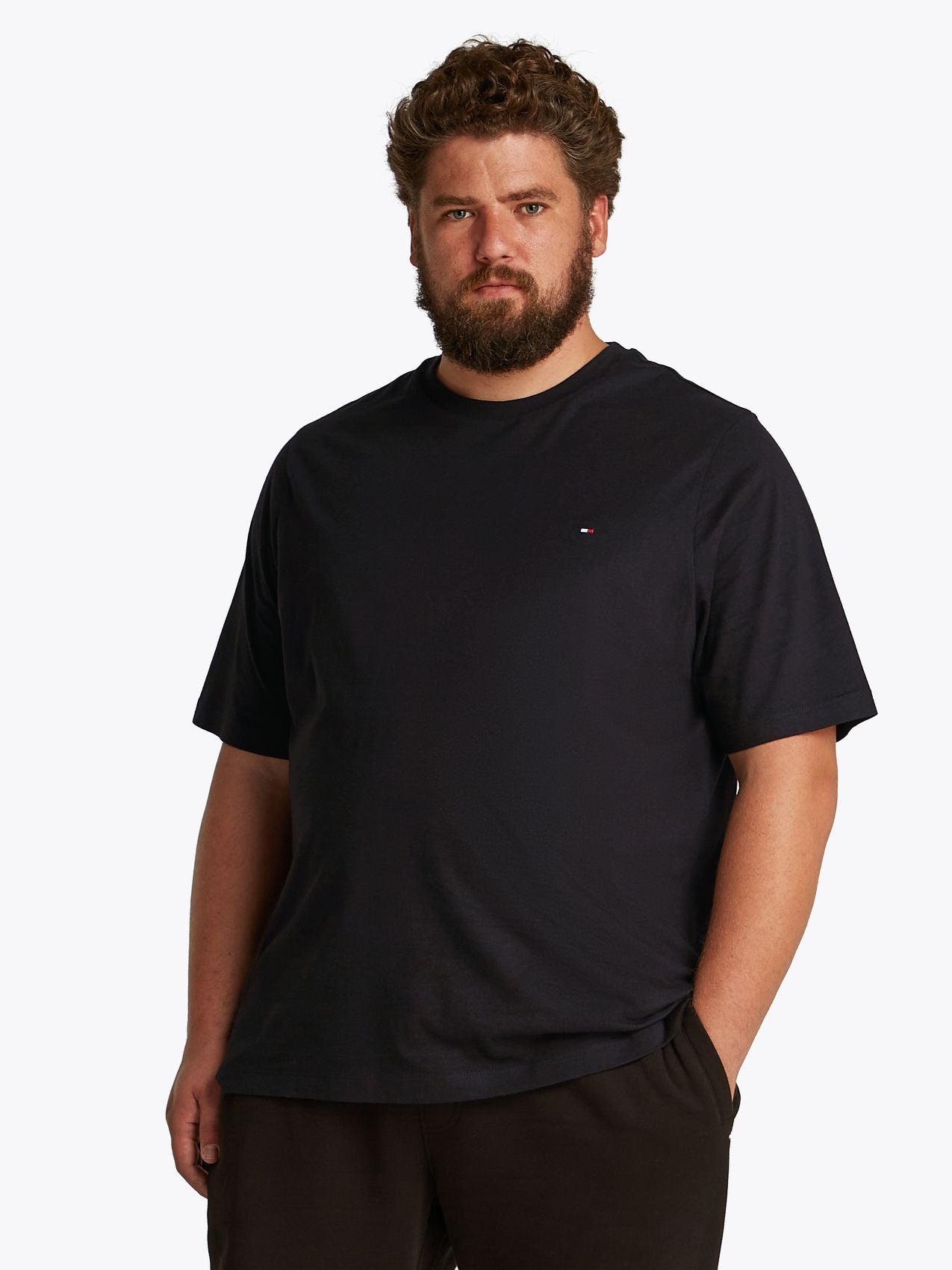 TOMMY HILFIGER BT-ESSENTIAL REG FIT SOLID TEE-B 5XLT