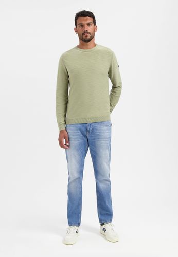 NO EXCESS Pullover Crewneck Garment Dyed + Stone Washed