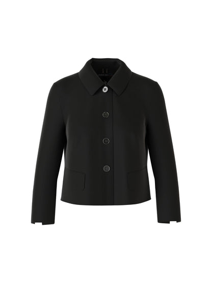 Kurze Jacke mit Kentkragen